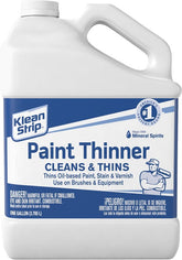 Klean Strip GKPT94400 Paint Thinner, Liquid, Free, Clear, Water White, 1 gal, Can